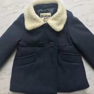 OshKosh B’gosh toddler girls navy Pea Coat 12m!